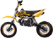 yellow 4-stroke dirt bike