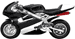 pocket bike black