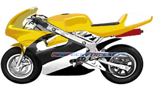 pocket bike yellow